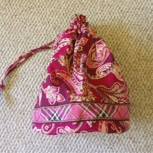 Vera Bradley PICCADILLY PLUM Drawstring Lined Ditty Bag